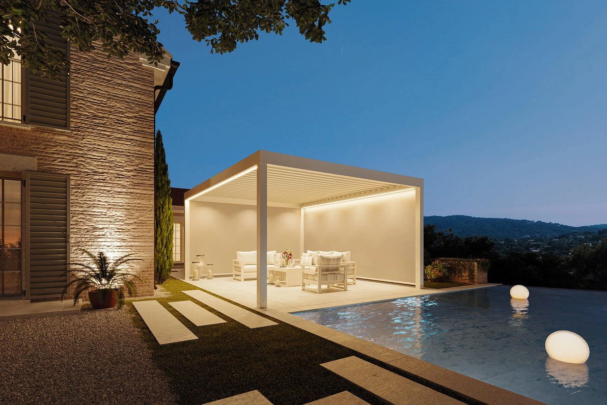 Essential Lamellendach aus Vollaluminium