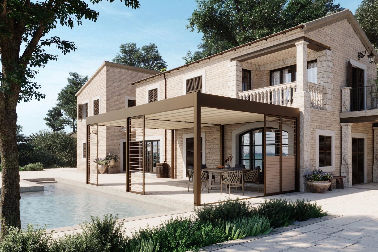 Cubic Pergola Doppelschicht & Automatik