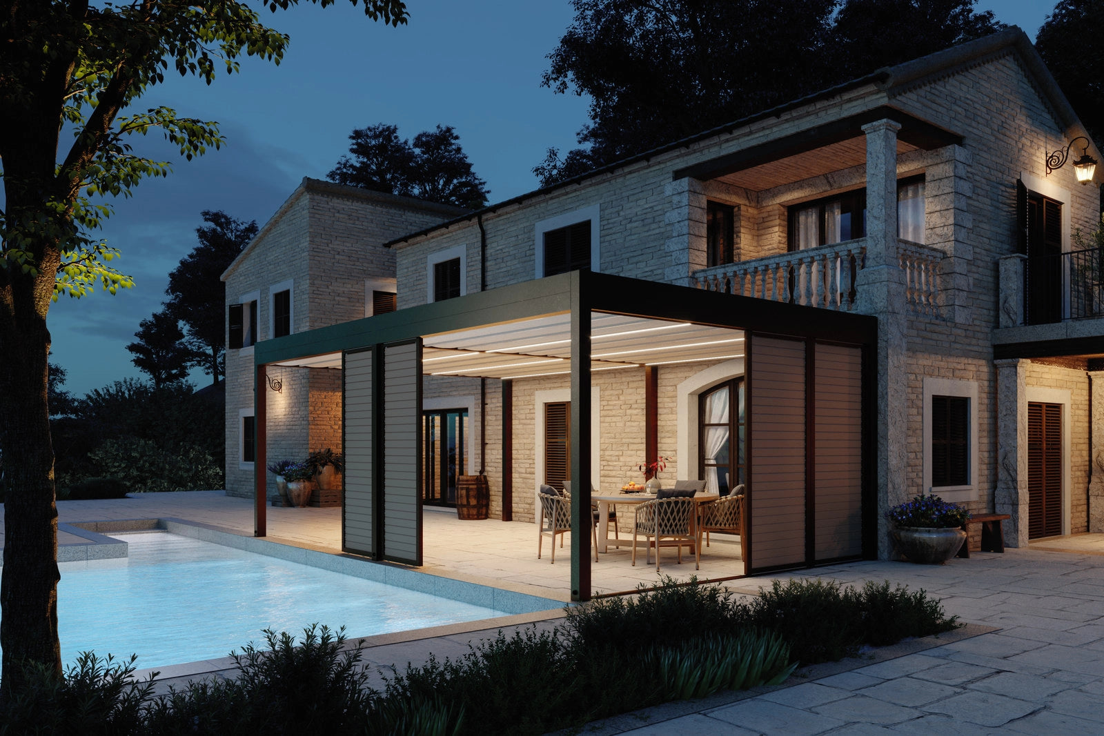 Cubic Pergola Doppelschicht & Automatik