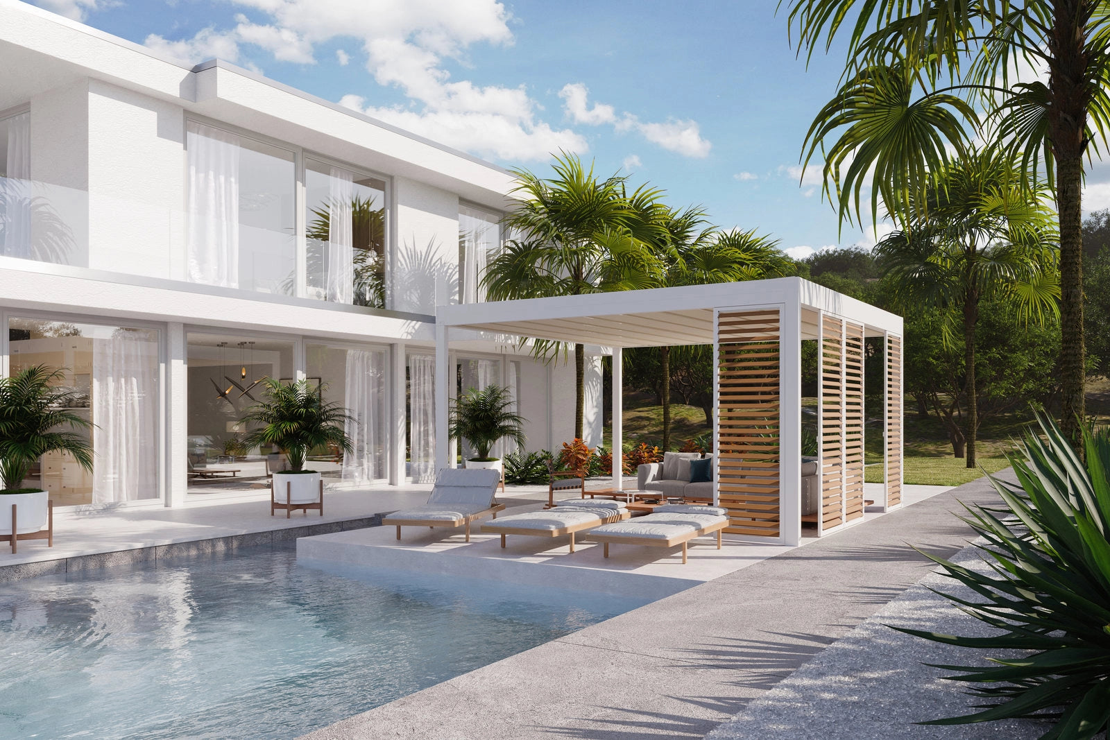 Cubic Pergola Doppelschicht & Automatik