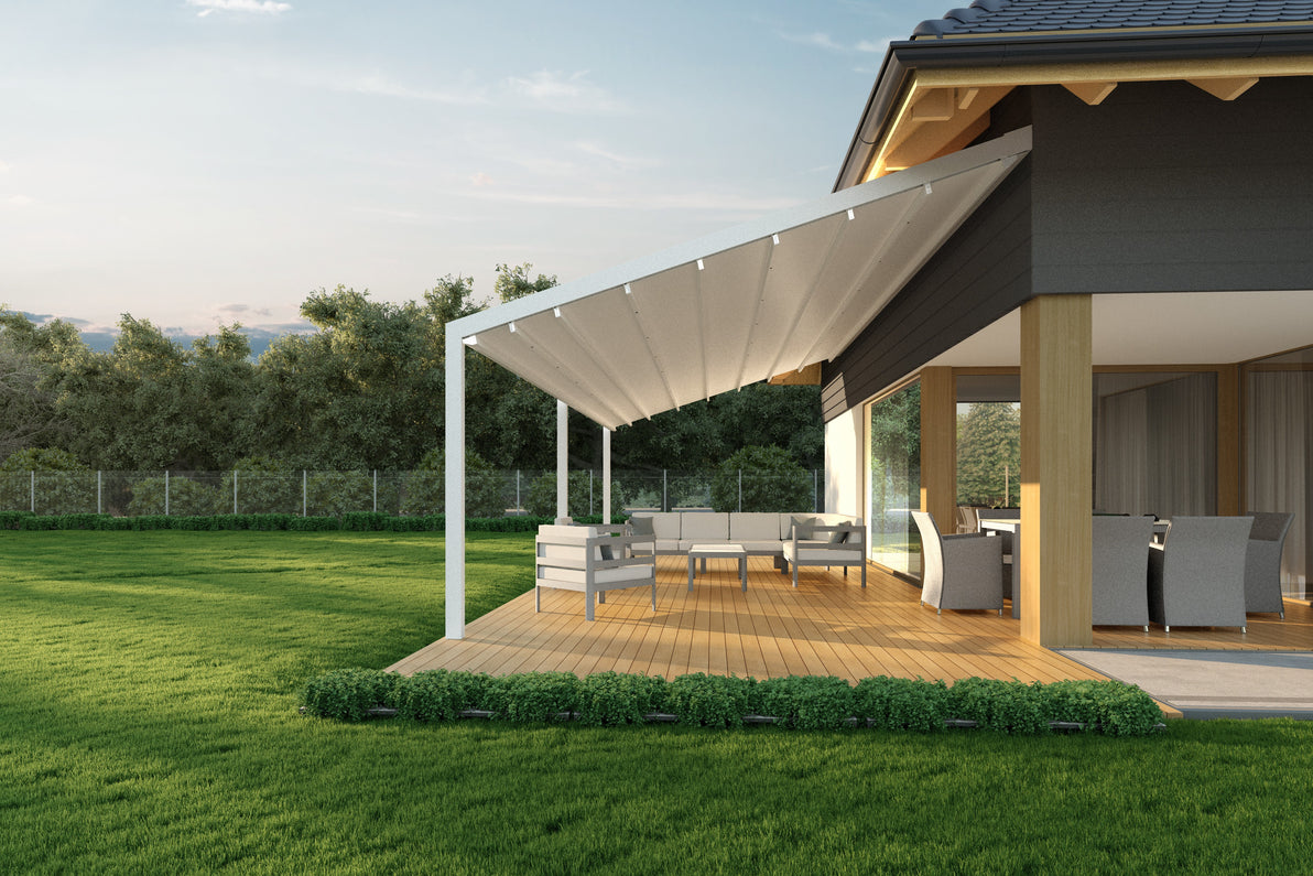 Light Überdachung aus Aluminium