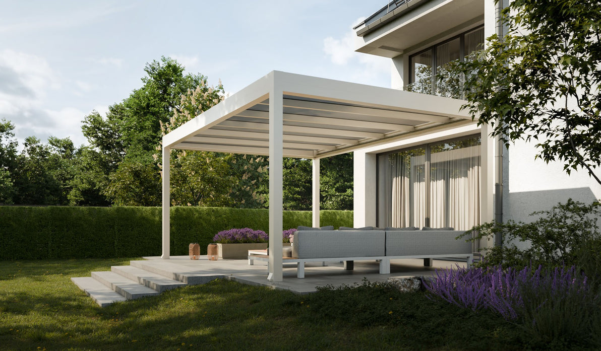 Fix Terrassenüberdachung mit Polycarbonatdach