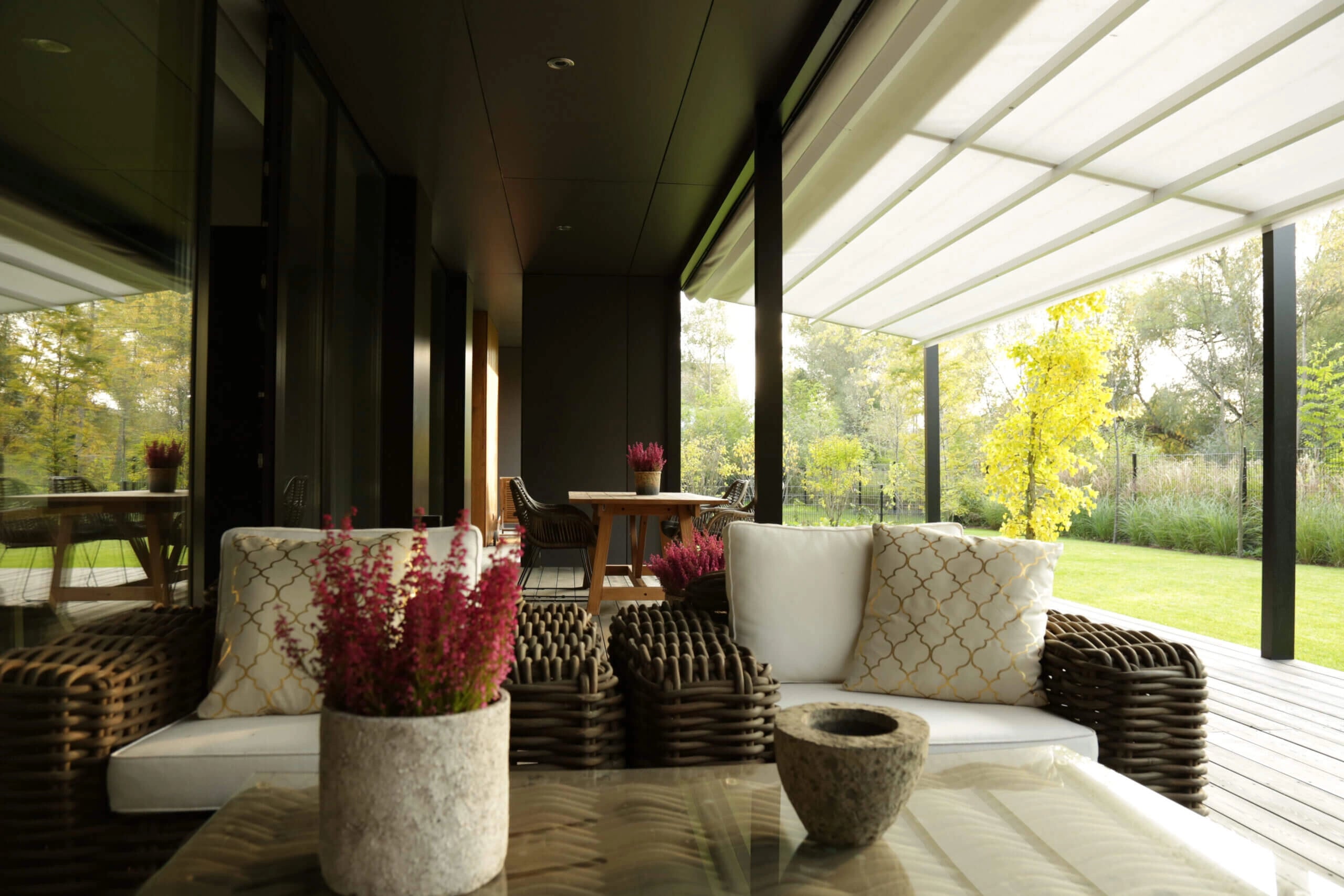 Light Überdachung aus Aluminium